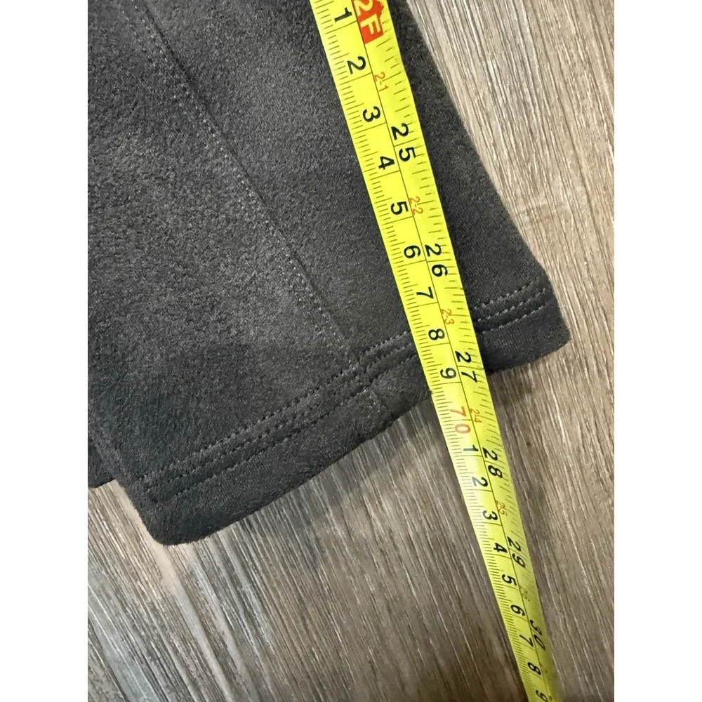 SPANX Faux Suede Leggings shapewear chocolate brown‎ pull on Medium